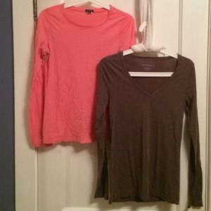 JCrew Tissue Long-Sleeved Shirts. 1 /$7; 2 /$12