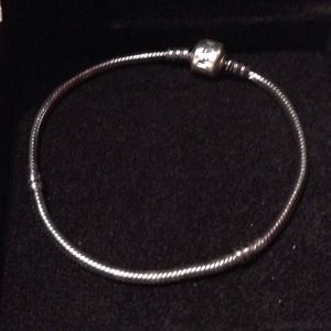 Pandora oxidized sterling silver bracelet