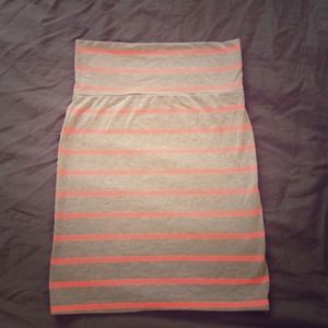 Striped mini skirt