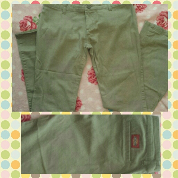 Khaki twill pants