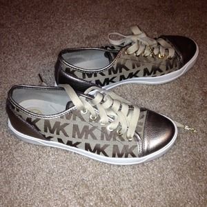 Gold Michael Khors sneakers