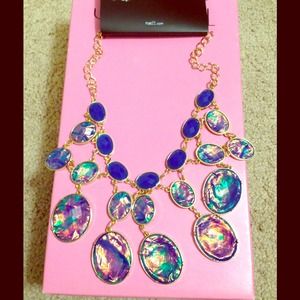 Blue bubble necklace