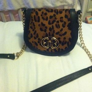 Nice leopard purse genuine leather