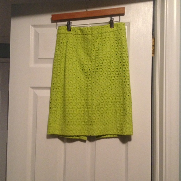 Jcrew eyelet pencil skirt