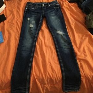 SOLD!!!! Almost Famous distressed jeans