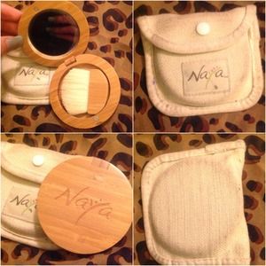 Eco-friendly mirror compact with brush