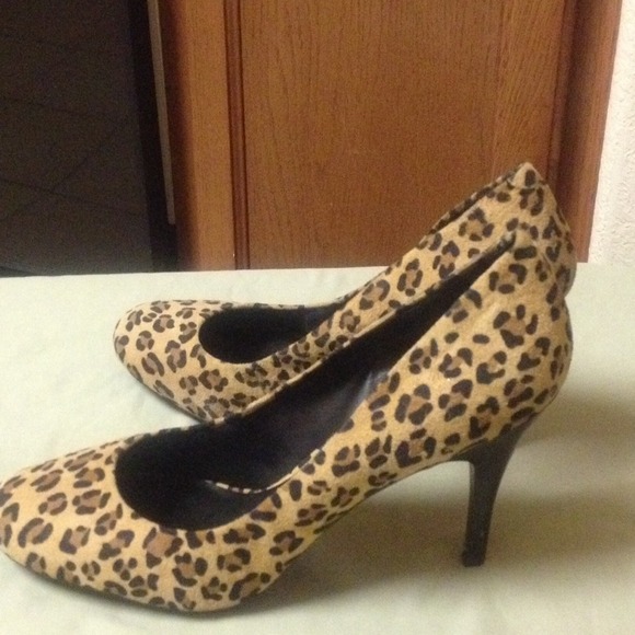 Leopard print heels