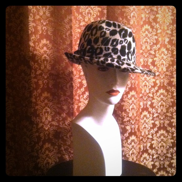 Animal Print Trench Hat