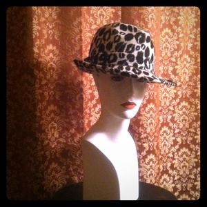 Animal Print Trench Hat
