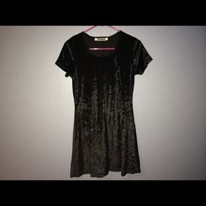 ON HOLD Vintage Black Velvet Babydoll dress