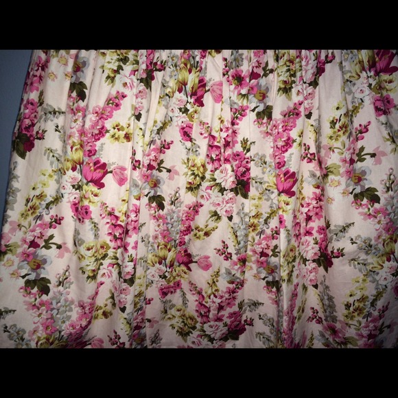 Floral Strapless Dress - Picture 2 of 4