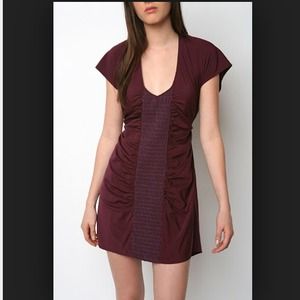 Hawks XS maroon scoop neck dress