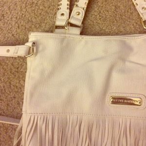 Steve Madden tassel white bag.
