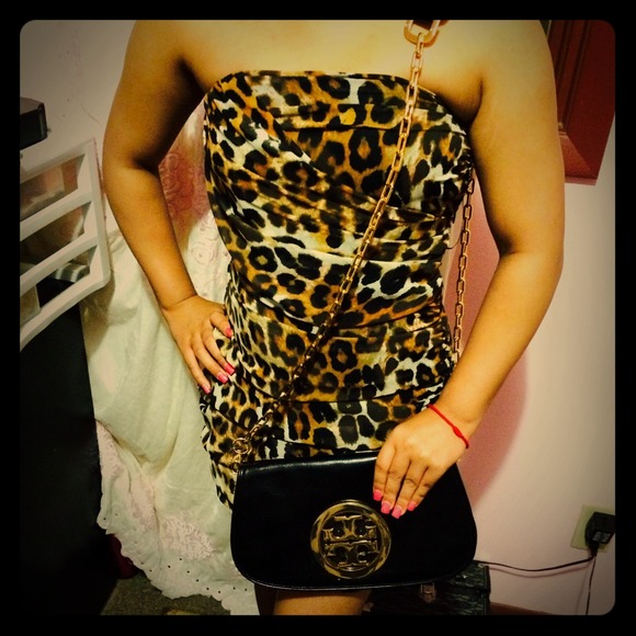 Express Leopard print dress
