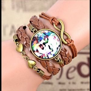Multi-colored Marilyn Monroe infinity braclet