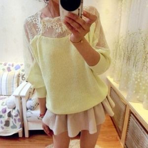 【FROM JAPAN】Snidel Cute & Sexy Top With Lace