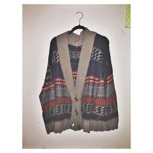 5/48 Geometric Cardigan in Aztec