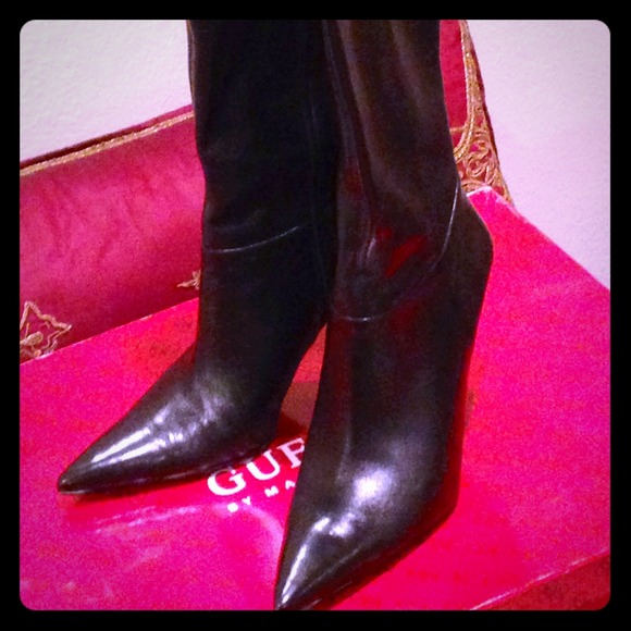 Guess Shoes - GUESS Leather mid-calf boots