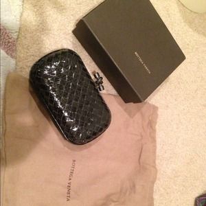 Black Bottega clutch