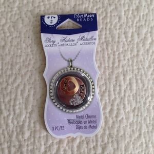 Origami owl style metal charms believe