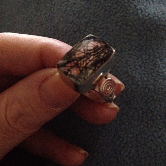 RUTILATED QUARTZ RING .925🎁🎁SALE🎁 - Picture 3 of 4