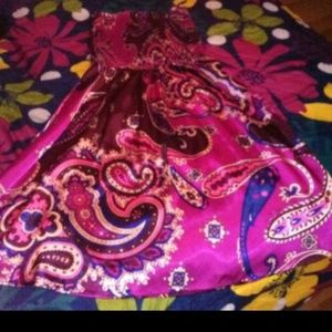 Silk paisley print dress