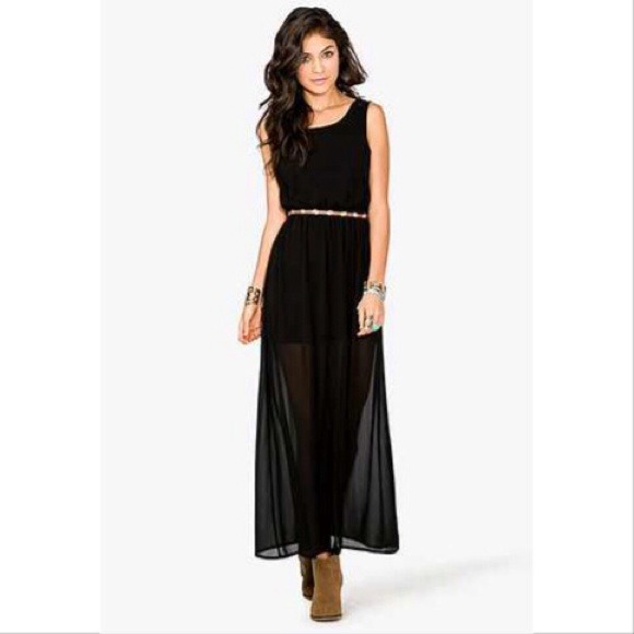 Lace cutout maxi dress