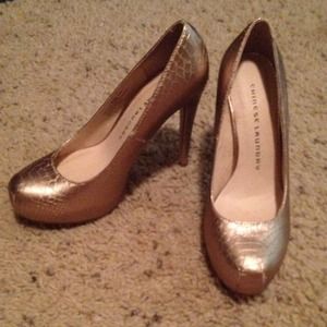 Chinese Laundry Gold heels