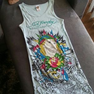 Ed hardy cotton dress