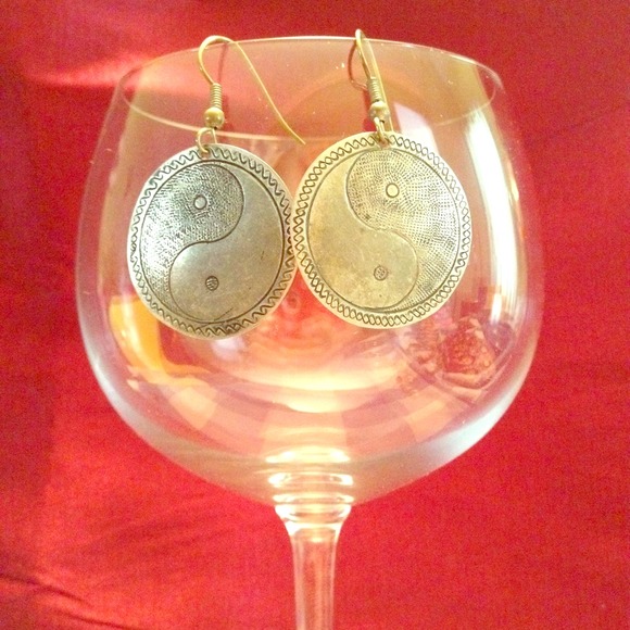 Bronze Yin-Yang Earrings