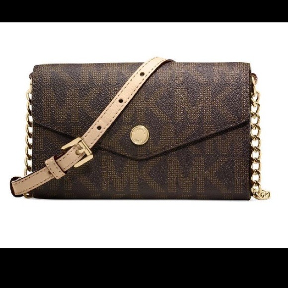Michael Kors Handbags - 💥Sale💥Michael Kors MK Logo Brown Crossbody