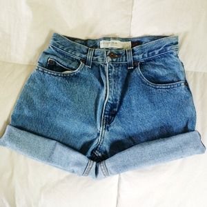 Vintage High-Waisted Denim Shorts