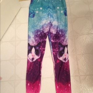 Galaxy cat leggings