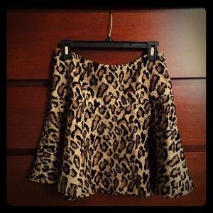 Free People Cheetah Print Skirt