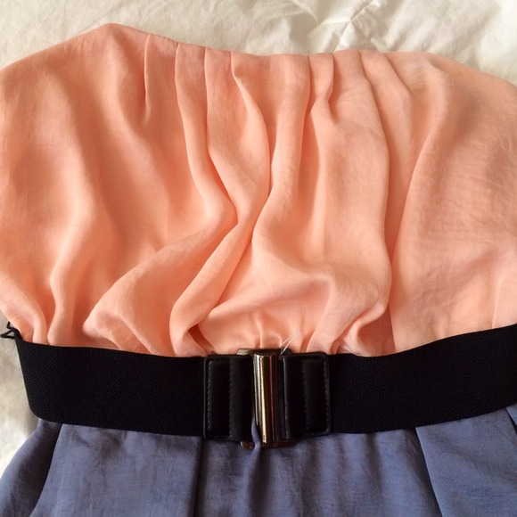 🌃CITY STUDIO grey/peach strapless - Picture 2 of 4