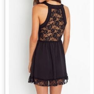 Nasty Gal Black Lace Dress