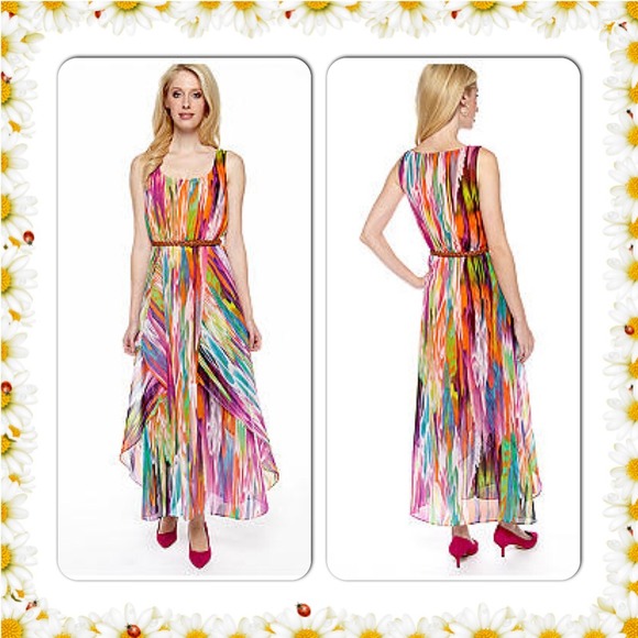 Calvin Klein Dresses & Skirts - FLASH SALE CK MAXI DRESS W/ BELT NWT$129 SIZE 2