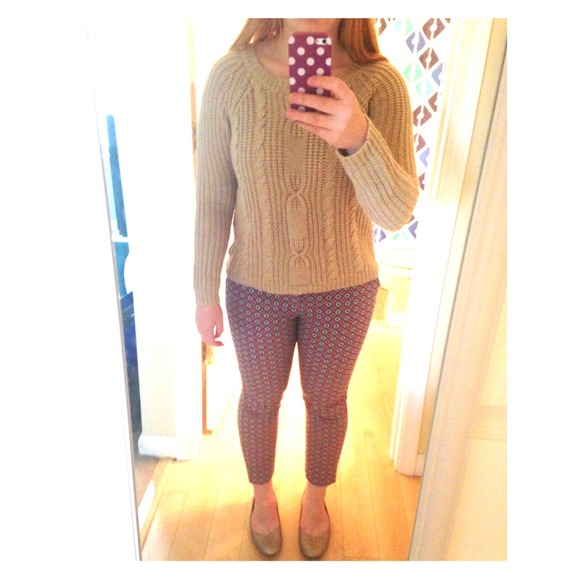 Tan Chunky Knit Sweater