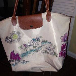 Authentic Long champ tote