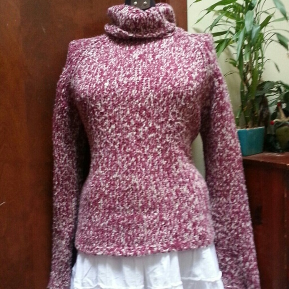 Tribeca Studio Maroon Cowel Neck Sweater