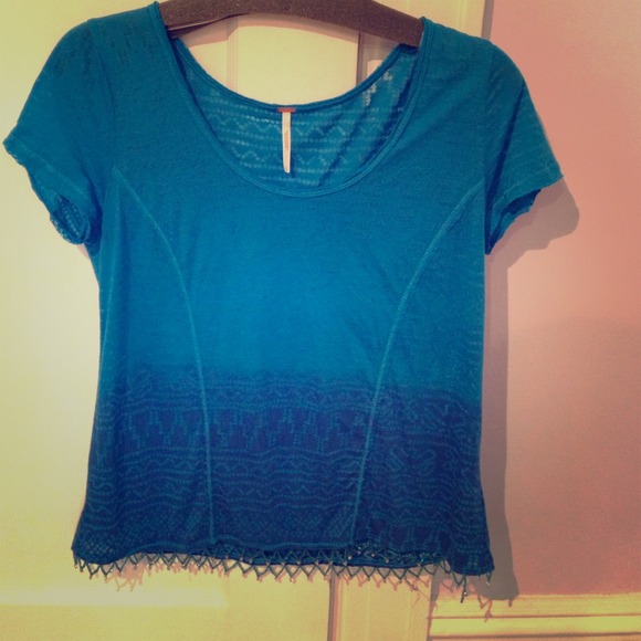 Free people ombré blue top