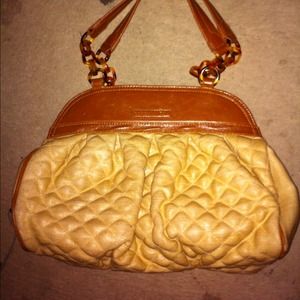 Bcbg good condition bag leather trim classy.