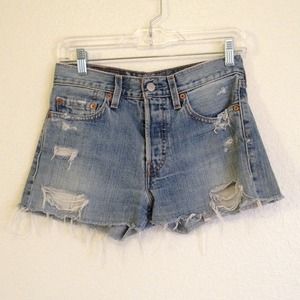 Destroyed cutoff shorts from Urban Outfitters