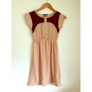 NWOT Banana Republic sheer nude dress
