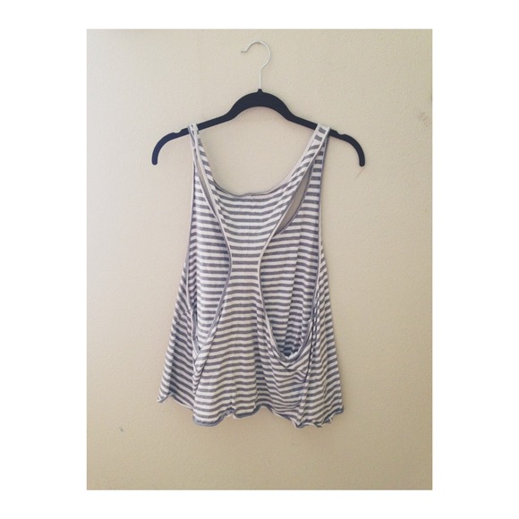 ONE TEASPOON Capt. Hooker Tank in Grey/White - Picture 2 of 3