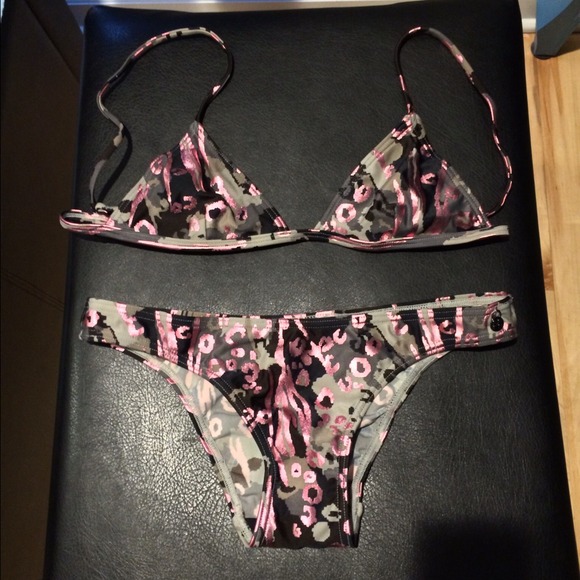 Insight metallic pink teeny bikini