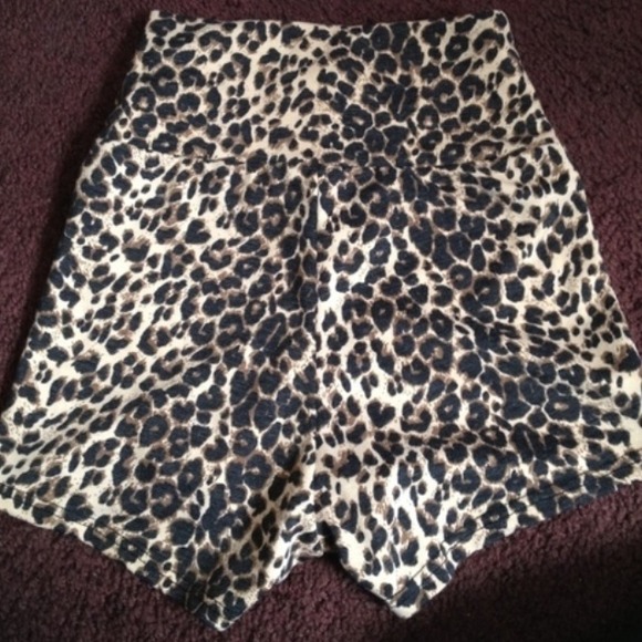 Leopard print shorts