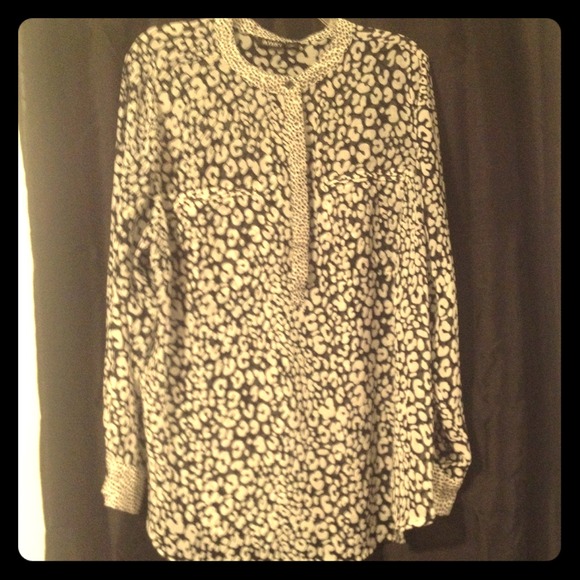 Cheetah Print Sheer Shirt