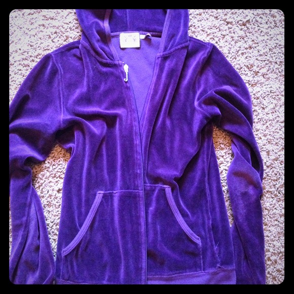 Juicy couture purple velour hoodie