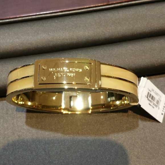 Michael Kors Logo Plaque Hinge Bangle